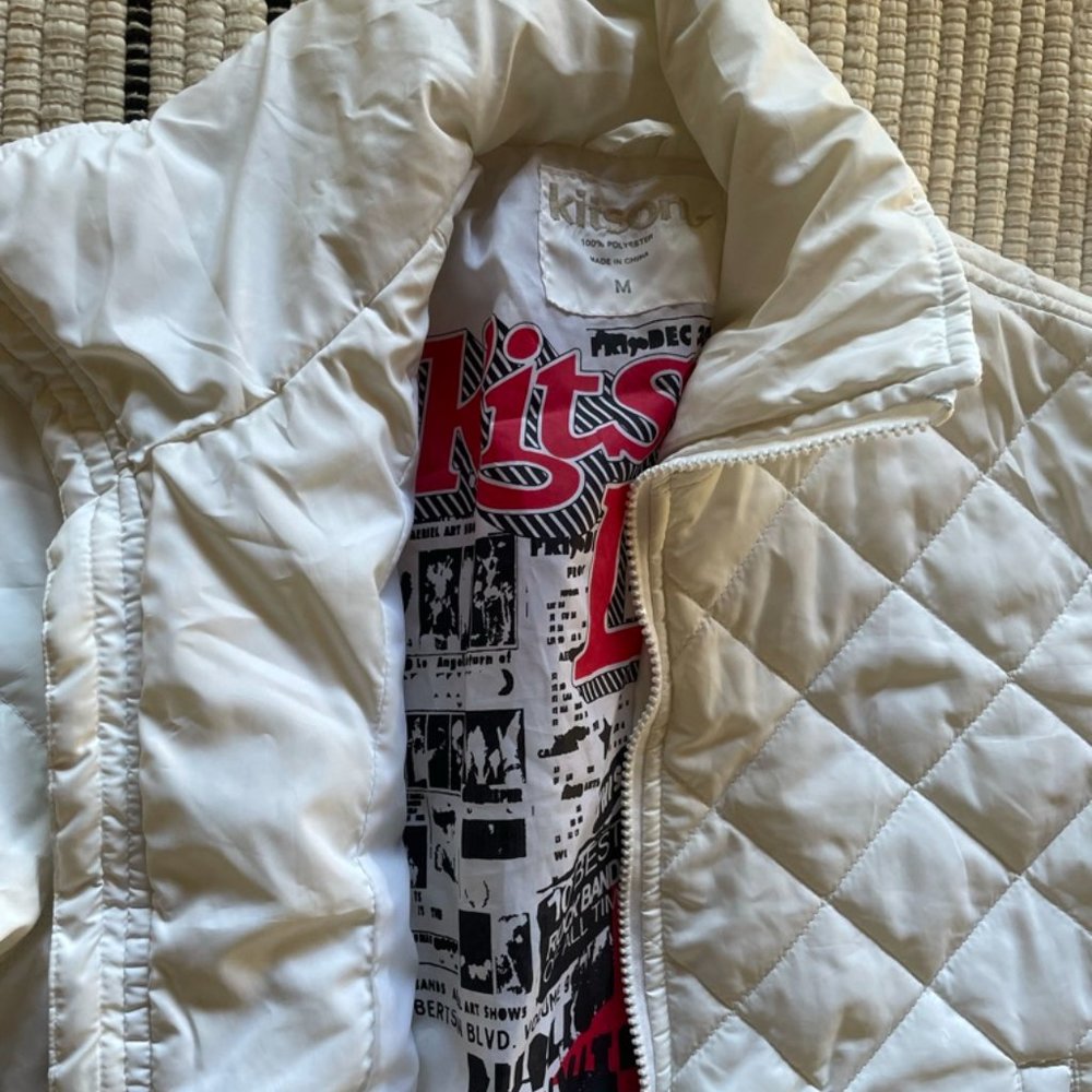 White Quilted Puffer - Kitson - Size M - Picture 2 of 5